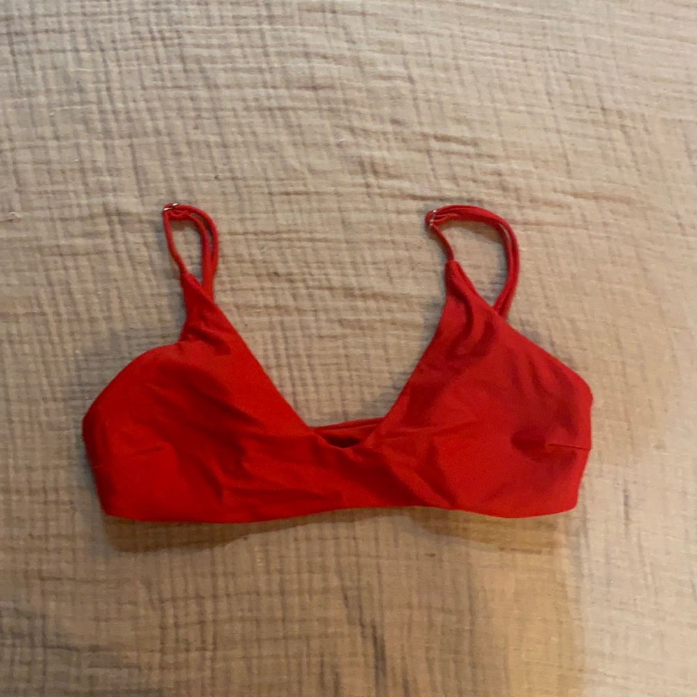 Red bikini top